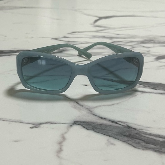 Tory Burch Teal Sunglasses with Silver Accents TY9028 w/case - Picture 3 of 6